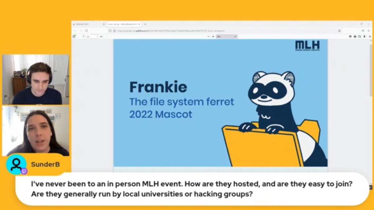 Ankitaaaa05's tweet image. Day 6 @MLHacks  : 
Finally we got to know the 2022 Season Mascot 🤩
#mlhinit