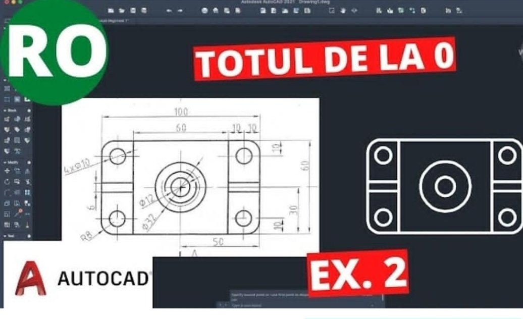 GCintea's tweet image. #AutoCAD #AutoCad_2D_Drawing #Exercise #romania