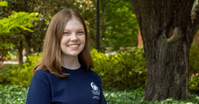 GeorgiaCollege's tweet photo. Class of 2025: First Year student A’leah Monk of Warner Robins is already hitting the ground running. School hasn’t even started, yet Monk’s already taken the initiative to start a new student organization for the disabled. #georgiacollege #thinkindependently #leadcreatively