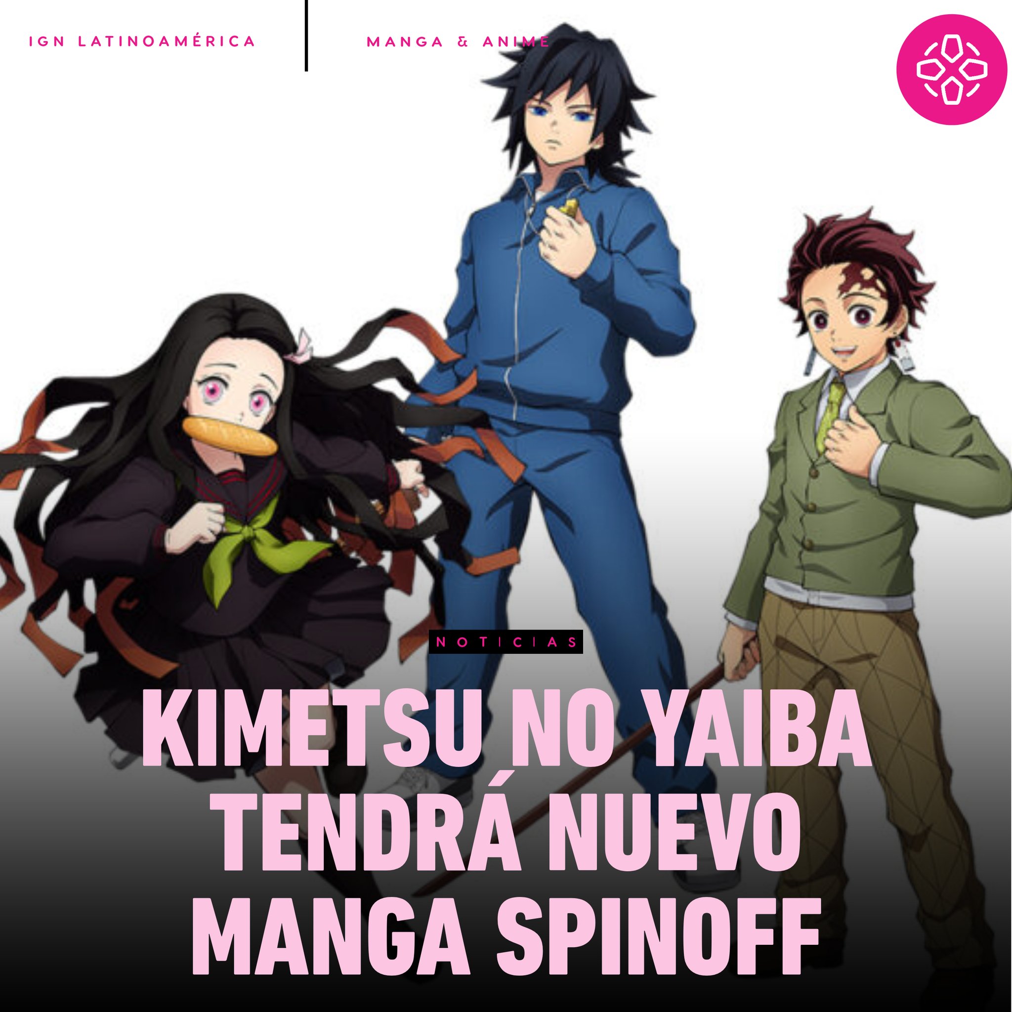 Kimetsu no Yaiba tendrá nuevo manga, Kimetsu Gakuen!