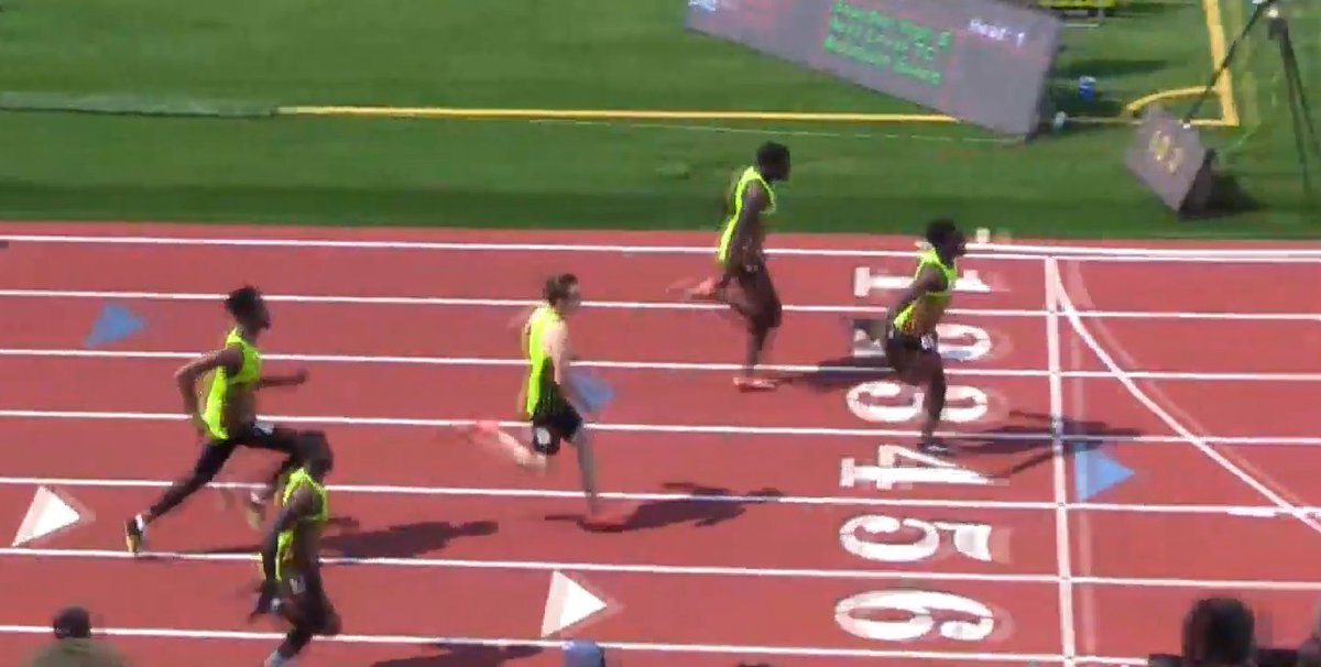 Jeff Hollobaugh (@michtrack) on Twitter photo STATE RECORD!!!
<a href="/udodii/">Udodi Onwuzurike</a> shatters his own 10.33 state record (set 9 days ago) in the 100 with a 10.23 to win the Brooks PR meet!! Wind 1.6
How fast is that? Only 3 pros/collegians from Michigan have ever run faster. For 2021, he is now =12 in the world for U20, #2 US HS. STATE RECORD!!!
<a href="/udodii/">Udodi Onwuzurike</a> shatters his own 10.33 state record (set 9 days ago) in the 100 with a 10.23 to win the Brooks PR meet!! Wind 1.6
How fast is that? Only 3 pros/collegians from Michigan have ever run faster. For 2021, he is now =12 in the world for U20, #2 US HS.