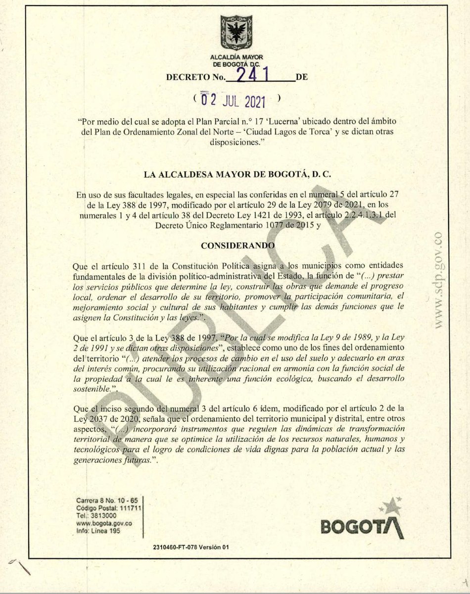 felipeangell's tweet photo. #UnDiaUnLogro

Adoptamos el Plan Parcial Lucerna.

Es un proyecto en donde se construirán 1.832 viviendas de las cuales 279 son VIP y 434 VIS.

Tendrá inversiones de más de 250 mil millones.

Generará más de 3.000 empleos y espacio público de calidad.

La reactivación avanza! https://t.co/iDSqNXlb4m