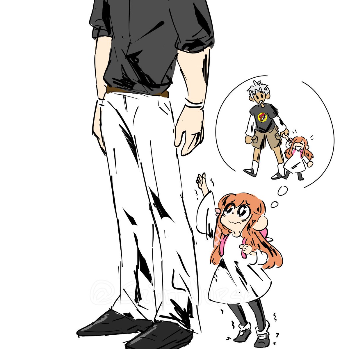 Tall dad.