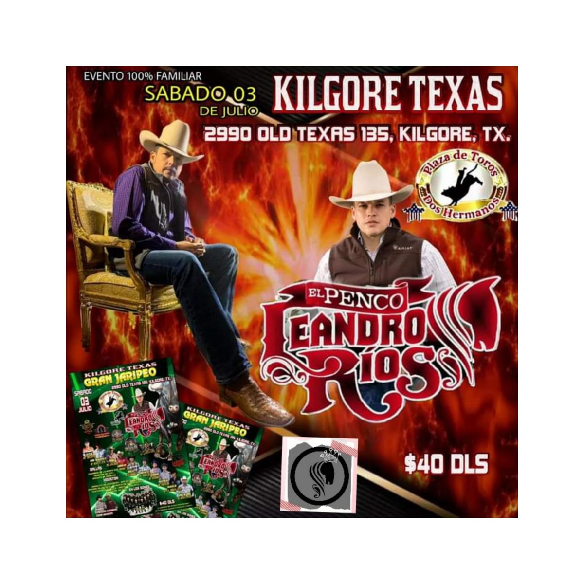 QPenco's tweet photo. Gente de Kilgore Texas, ¿Están Listos? Mañana llega el Penco @leandroriosmx con su música 100% norteña!🤠❤🎶 No te lo pierdas! https://t.co/ulO0fdFwof