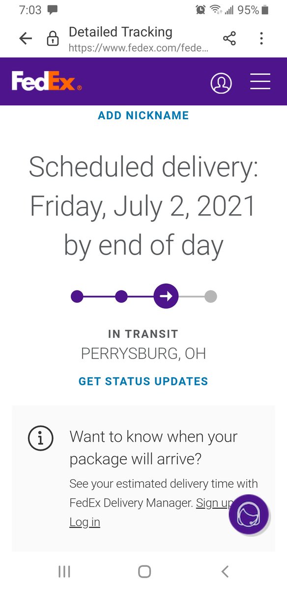 The_Guy_147's tweet photo. @FedExHelp What time is End of Day? https://t.co/KBUTmc1CvJ