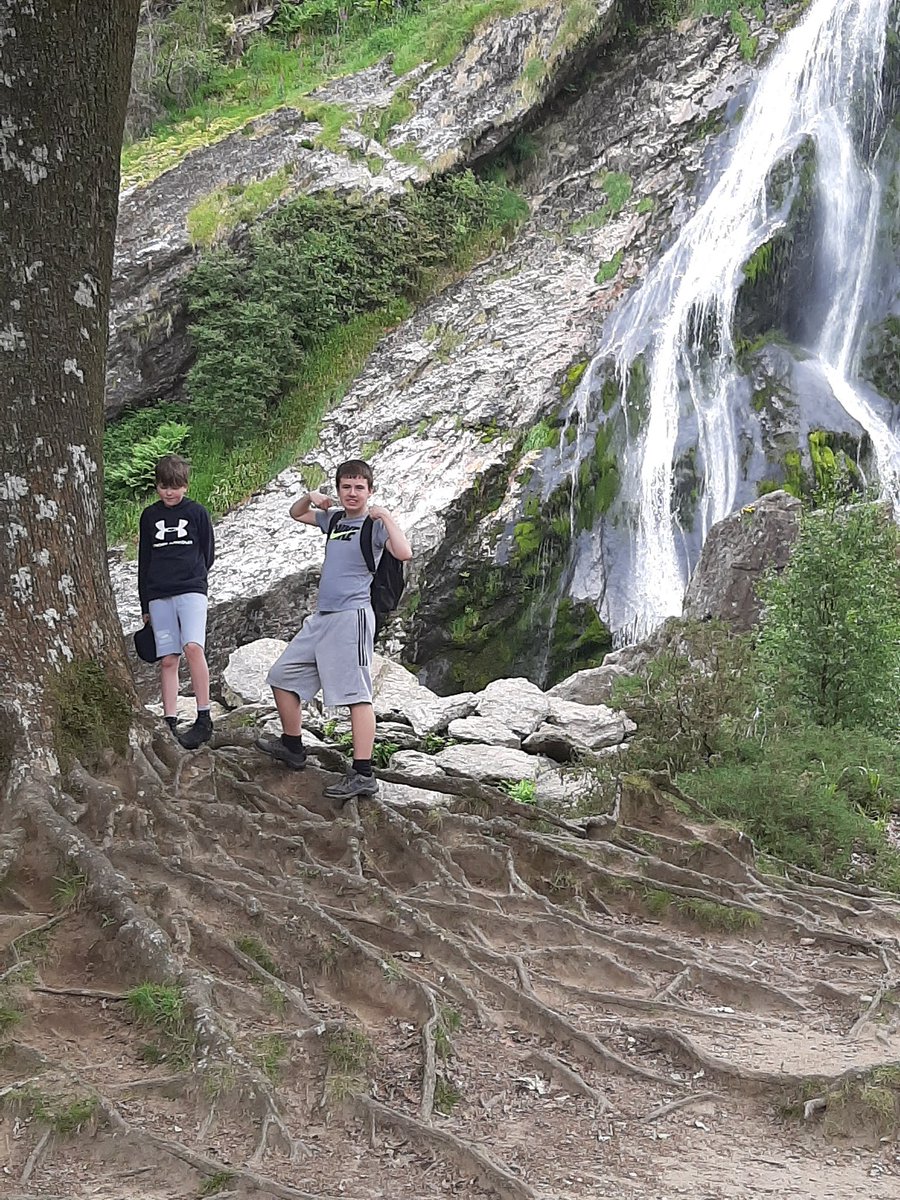Powerscourt waterfall . The rush & magic of the sound of the gushing water is mesmerising. The experience of the outdoor classroom never fails to deliver. #summerprovision