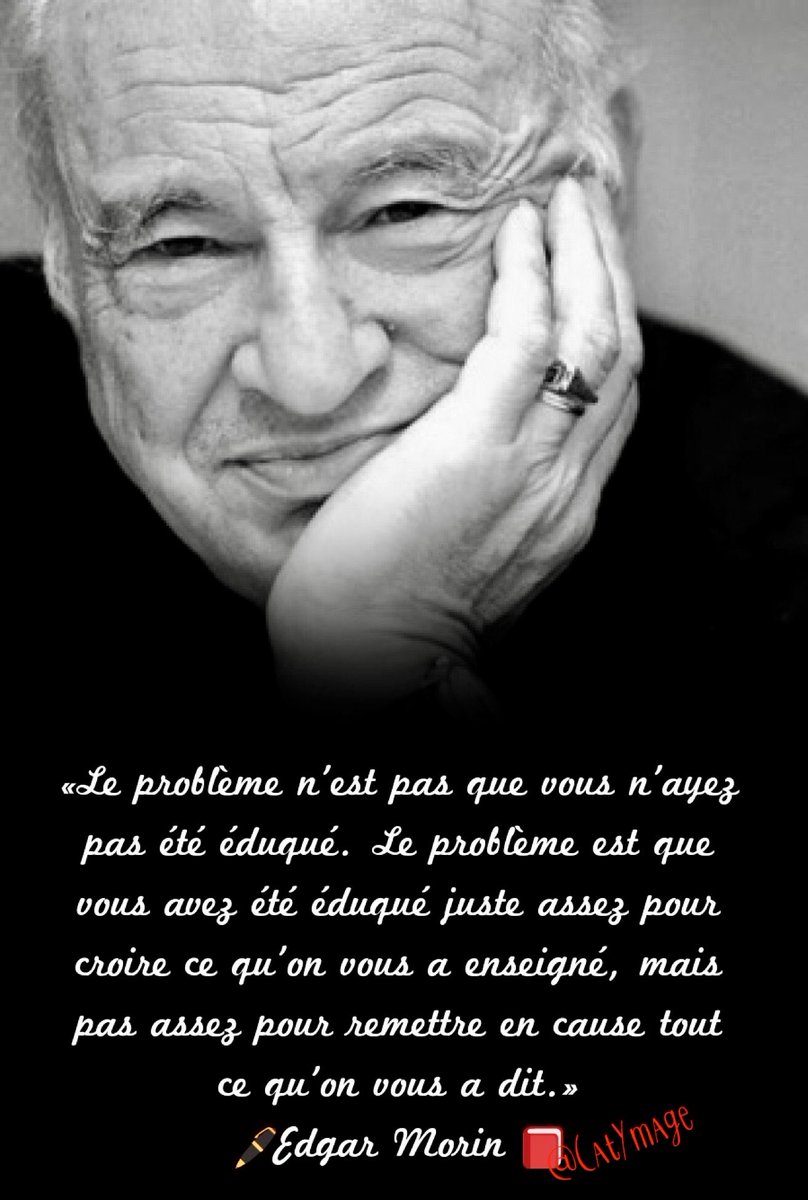 samabdiosman's tweet photo. 🎉Bon 100ème anniversaire à Monsieur Edgar Morin, l'un des plus brillants intellectuels de son époque dont les discours et les pensées ont certainement influencé beaucoup d'esprits plus ou moins éclairés. Longue vie et🙏🏿cher @edgarmorinparis https://t.co/V2tW1KzWEw