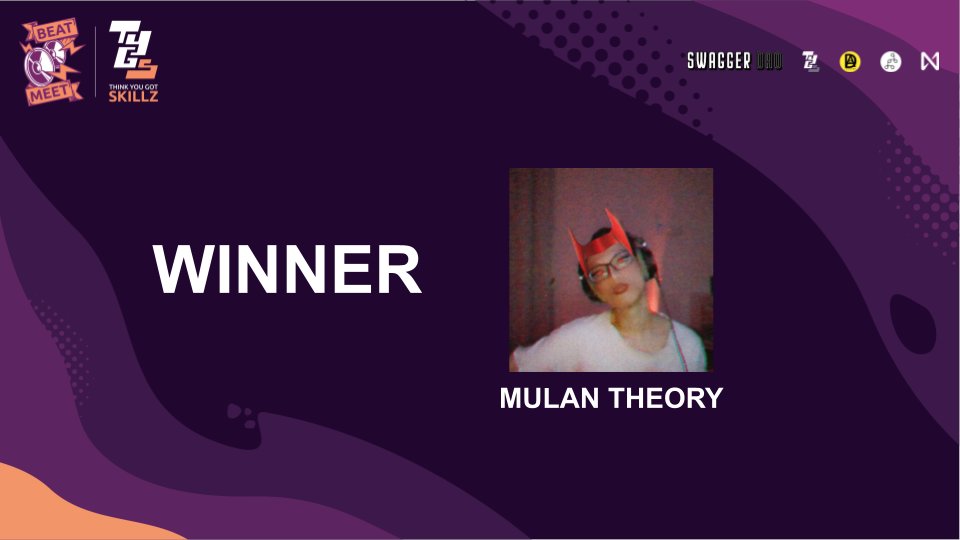 OfficialTygs's tweet photo. We have crowned @mulantheory the 1st Place Winner of #TYGSBeatMeet 2021!
2nd Place goes to @DaneSzabo
3rd Place will be decided by crowd and community vote. Stay tuned for the post about it https://t.co/HKsuTwym2h