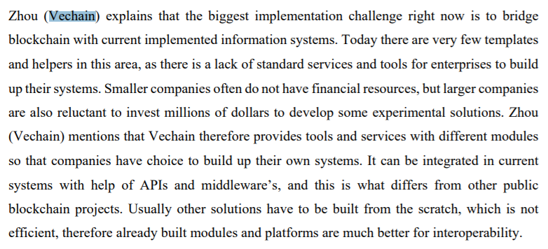 eisenreich's tweet photo. VeChain x Supply Chain Transformation π
As part of a master's thesis, Peter Zhou, Chief Scientist
@VeChainOfficial, responded to questions about supply chain digitalization and how VeChain can create business solutions.
Pdf π
https://t.co/E4A99EvE6F
#VeChain $VET #VeSearch https://t.co/RakMUv4VXV