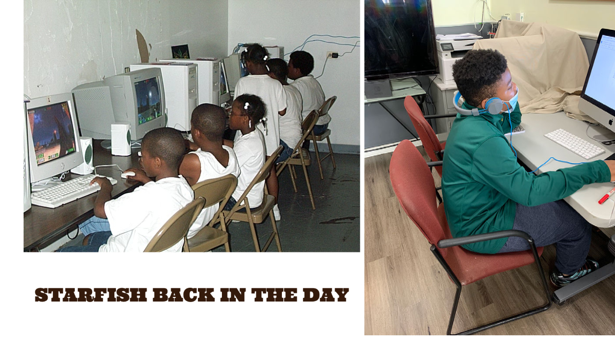 Did you know that Starfish has been in the East Rogers Park neighborhood of Chicago since 1997 giving youth a safe place to go after school? Look at those big o'l computers 🤣