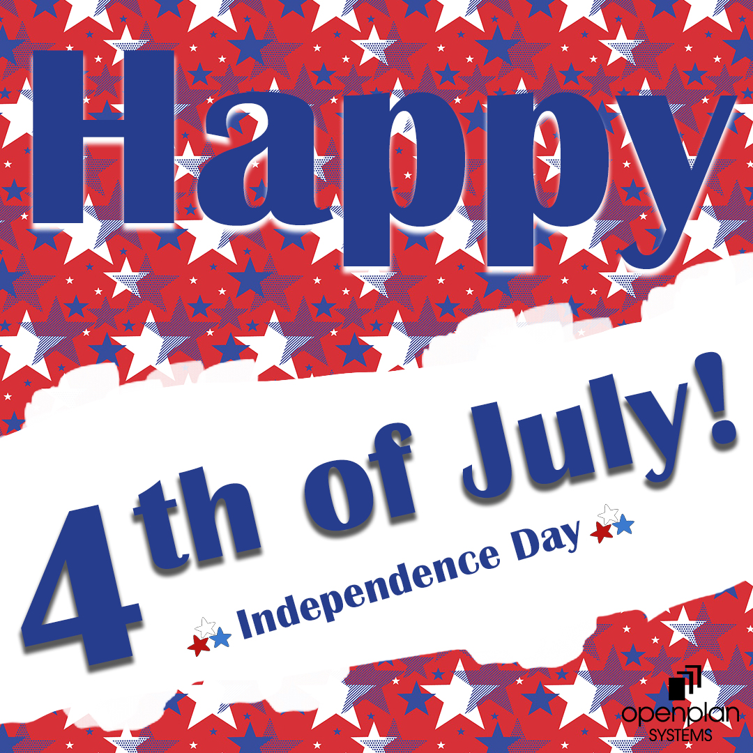 OpenPlanSystems's tweet image. We hope everyone will have a fun and safe  4th of July! 
Open Plan will be closed Monday, July 5th.

#happy4th2021 #IndependenceDay #OpenPlanSystems