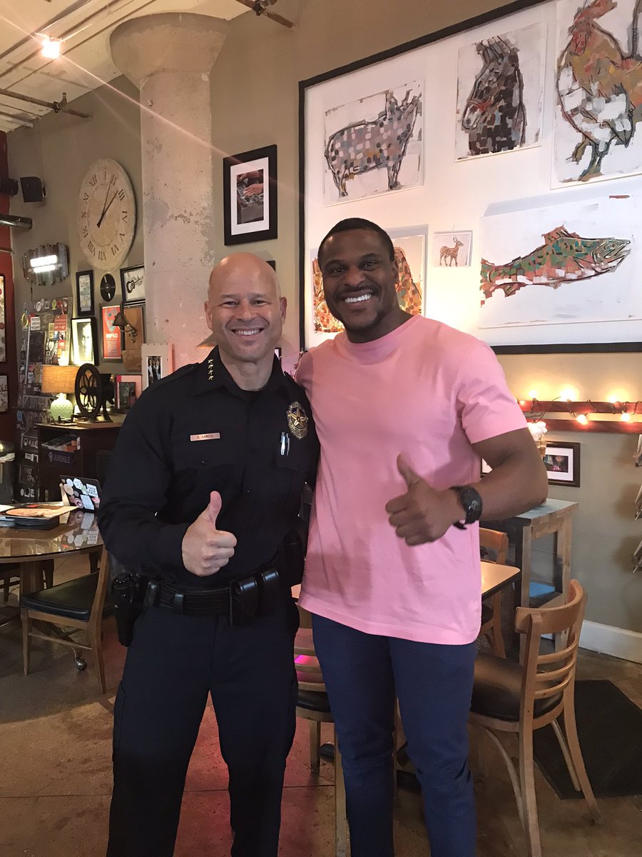 DPDCA's tweet image. Continuing to bridge the gap between the community and the police. “Putting the problem in CHECK” with Michael Obdiari @get_check_app @DPDChiefGarcia @AShawDPD @DPDLGBTQ @DallasPD