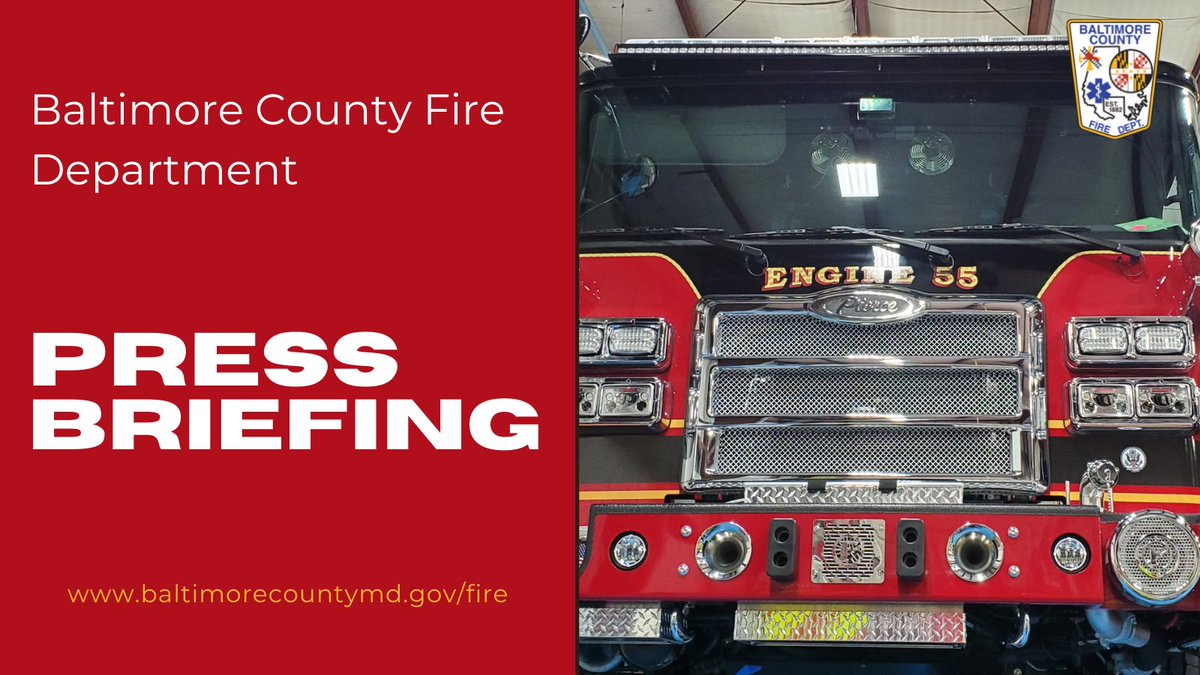 Baltimore County Fire Department (@baltcofire) on Twitter photo BCoFD is ready to unveil $40 mil in new Fire & EMS apparatus -- engines, trucks, medics & more. A press briefing will be held Wed, July 7, 10 a.m. at Woodlawn Station #3, 7223 Windsor Mill Rd. County Exec <a href="/JohnnyOJr/">Johnny Olszewski, Jr.</a> & Chief @jrund64 will attend. Apparatus will be on display. EA BCoFD is ready to unveil $40 mil in new Fire & EMS apparatus -- engines, trucks, medics & more. A press briefing will be held Wed, July 7, 10 a.m. at Woodlawn Station #3, 7223 Windsor Mill Rd. County Exec <a href="/JohnnyOJr/">Johnny Olszewski, Jr.</a> & Chief @jrund64 will attend. Apparatus will be on display. EA