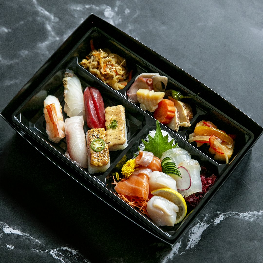 Miku, On The Go!

Our new Nigiri &amp; Sashimi Bento includes: 

chef’s selection of nigiri and sashimi | Aburi salmon oshi | Aburi ebi oshi | kobachi trio| miso soup

To enjoy this delicious bento at home, tap the link below.

>> linktr.ee/mikutoronto
