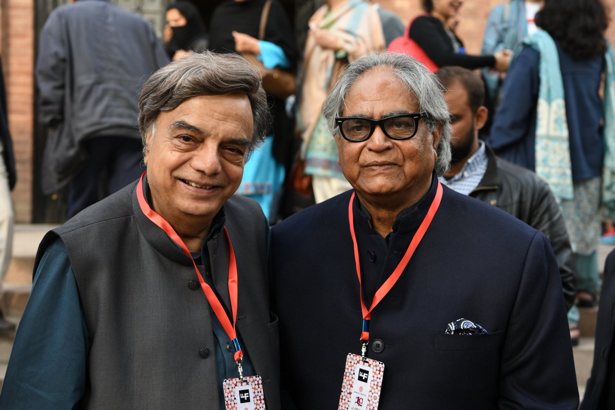 lhrlitfest's tweet photo. The maker of Alhamra Arts Center, and a trustee of the LLF Board, Mr Nayyar Ali Dada with the acclaimed Urdu poet and intellectual Mr Iftikhar Arif at #LLF2018
Credit: @tapujaveri https://t.co/BC9szVJ0qG