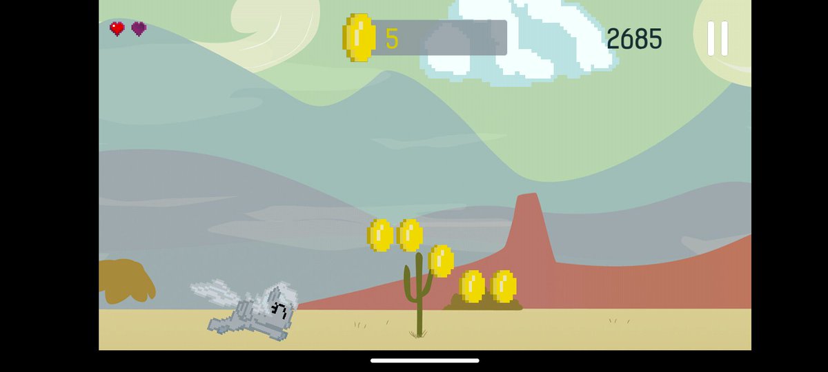 Fluttercheer's tweet photo. I recently discovered a new pony game for my collection! My friend made me aware of fan-made Android pony games and so I found "Pony Rush"!
It's about Silverspeed, a BG mare from the show and rumored mom of Silver Spoon, in her own sidescroller! 1/4
#Brony #MLPFiM #Silverspeed https://t.co/zuR0J6McXb