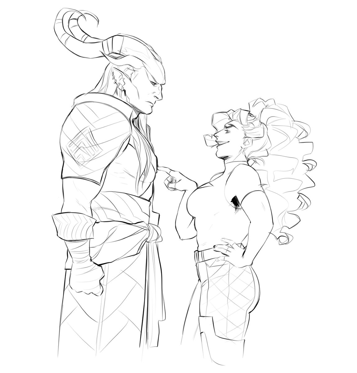 She's tall but the Arishok makes her look average 