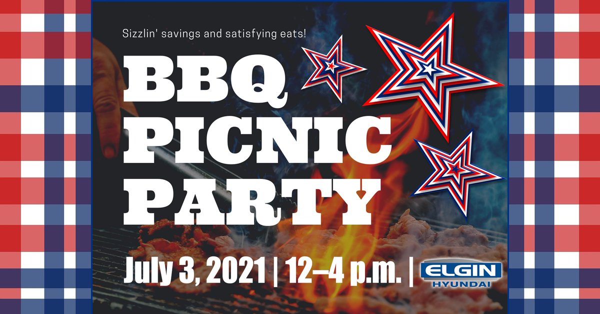 ElginHyundai's tweet photo. DON’T FORGET! Tomorrow: join us here at #ElginHyundai &amp; eat your fill of our #FREE burgers, hotdogs, chips, cookies, and refreshments. Plus, receive a $500 financing #coupon, so if you finance your next vehicle, you'll receive an additional $500 off! #Cookout #GrillinTime https://t.co/krbfmT1pFN