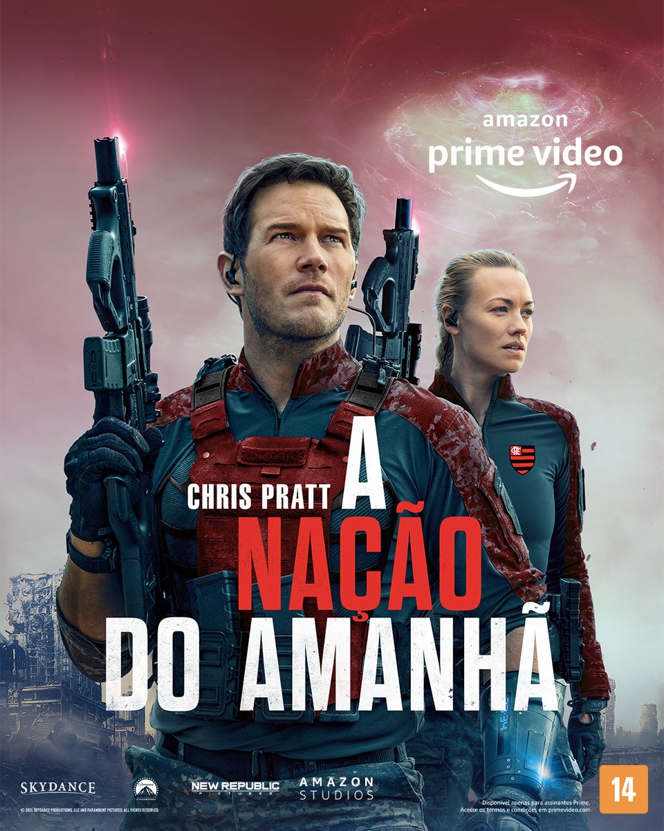 Flamengo's tweet photo. Prontos pra mais uma indicação #FLAmazonPrimeVideo?
É dia de assistir #AGuerraDoAmanhã!
O @PrimeVideoBR gostou tanto das montagens que vocês fizeram que quis entrar na brincadeira.
Bora de filmaço, Nação!
Acesse https://t.co/AetSY6qK2Q que tem 30 dias grátis.
#PrimeVideoFla https://t.co/X2OSPtysLo