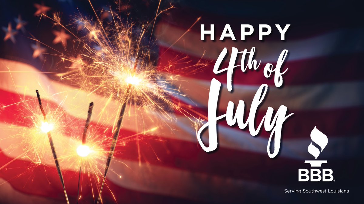 BbbSwla's tweet photo. Happy birthday, America! Wishing everyone a happy and safe Independence Day celebration. #merica #BBB #startwithtrust https://t.co/q2Zd1cf1JJ
