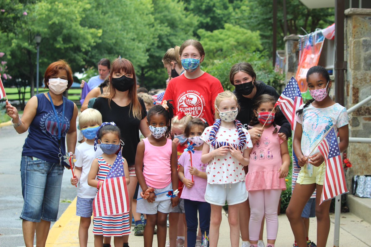GoWESDragons's tweet photo. Our Summer@WES campers got into the holiday spirit with a Fourth of July parade today! 🇺🇸 https://t.co/UMVP92TzIm