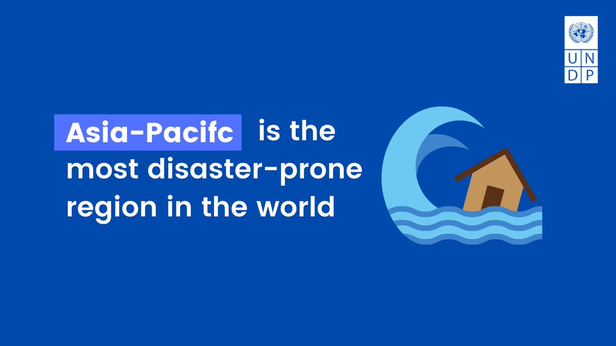 UNDP's tweet image. Asia-Pacific is one of the most disaster-prone regions in the world, now facing an increasing frequency and severity of climate-linked extreme weather disasters. 

#ClimateAction is vital to protect lives.

📣Join us 6-9 July for the #ClimateWeekAP: bit.ly/APCWReg