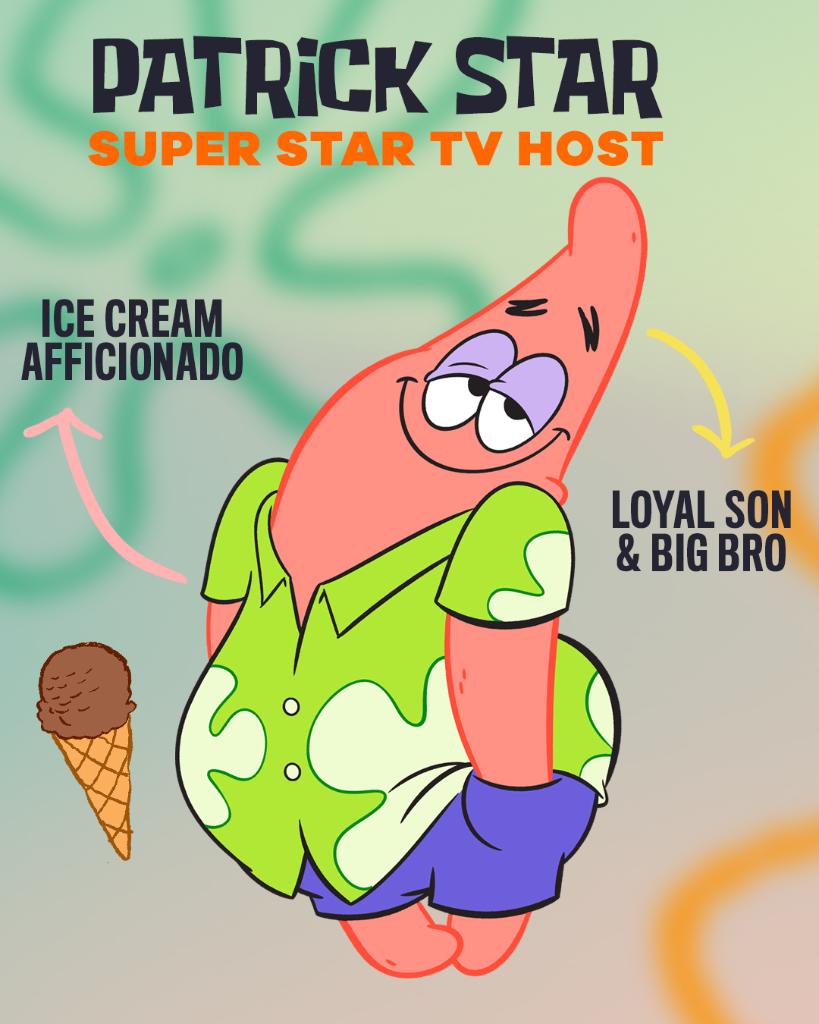 SpongeBob's tweet photo. meet the Star Family! 

#ThePatrickStarShow is coming 7/9 @Nickelodeon https://t.co/AZXr4H5R4K