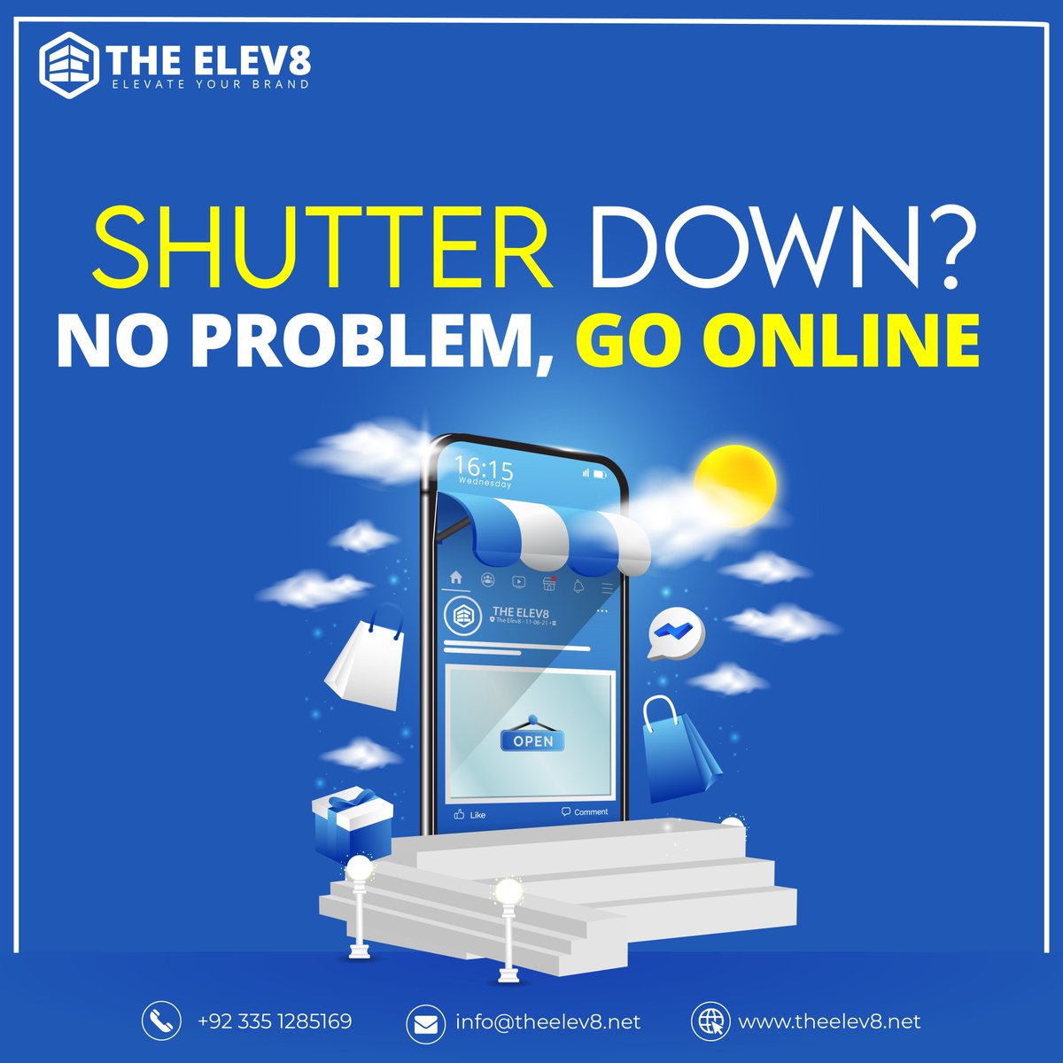 The pandemic has affected businesses – yet again! But fret not – the whole world has gone digital and you should too. Get help from The Elev8 to move your business to the digital Era.
Start your Journey with The Elev8, Talk to us today: bit.ly/3cymi8