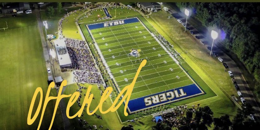HKylberg's tweet photo. #AGTG after a great call with @ETBUCoachRu im extremely blessed to receive my first offer from East texas Baptist University! @Coach_Caffey https://t.co/GsZ1M6uhIe
