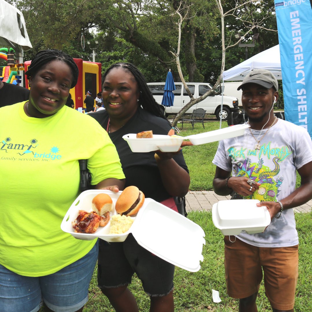MiamiBridge's tweet photo. All smiles at our annual #summerbbq celebrating 46 years providing necessary youth and family #advocacy services alongside staff, donors and community partners! Navigate to our Facebook page for the full photo album. #miamibridge https://t.co/q1nGsj0R6M