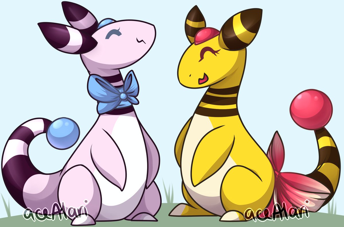 ArtAlari's tweet photo. First piece for #artfight2021 !! i love ampharos so i had to draw these two together ;3
character on the left owned by @sheeparoos! https://t.co/3oSLR28IuS