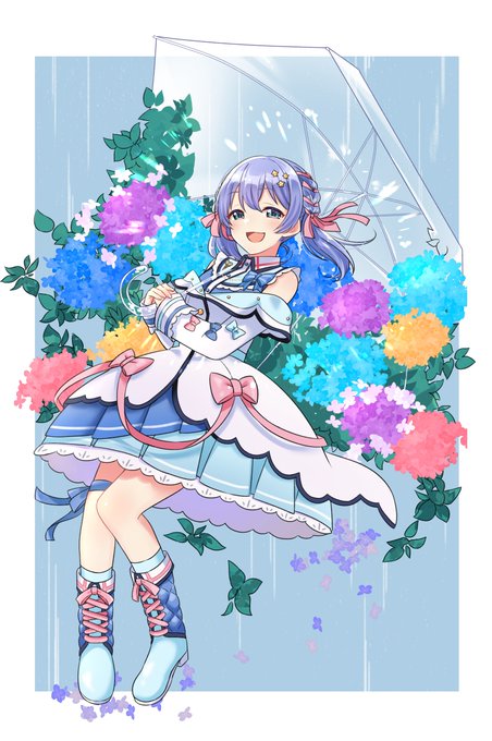 「ドレス 紫陽花」のTwitter画像/イラスト(人気順)