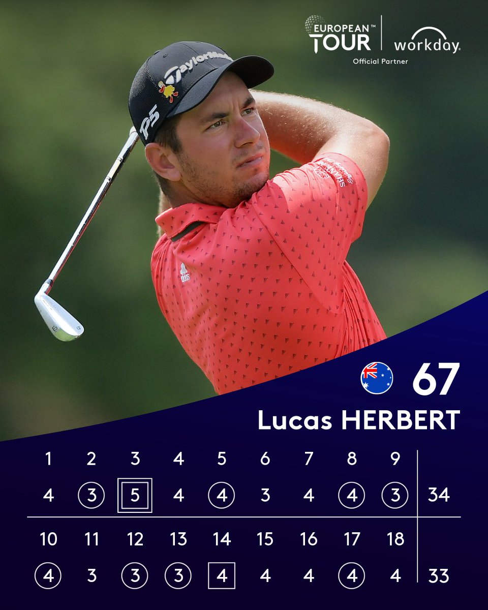 🇦🇺 Lucas Herbert @lhgolf5 @GolfAust @PGAofAustralia continues to lead the field @DDFIrishOpen #RolexSeries 👏👍

And 2⃣6⃣ years after @SharkGregNorman teed-up @MountJulietGolf & Lucas looking for second @EuropeanTour 🏆

Read - golfbytourmiss.com/2021/07/aussie… ..... Bernie