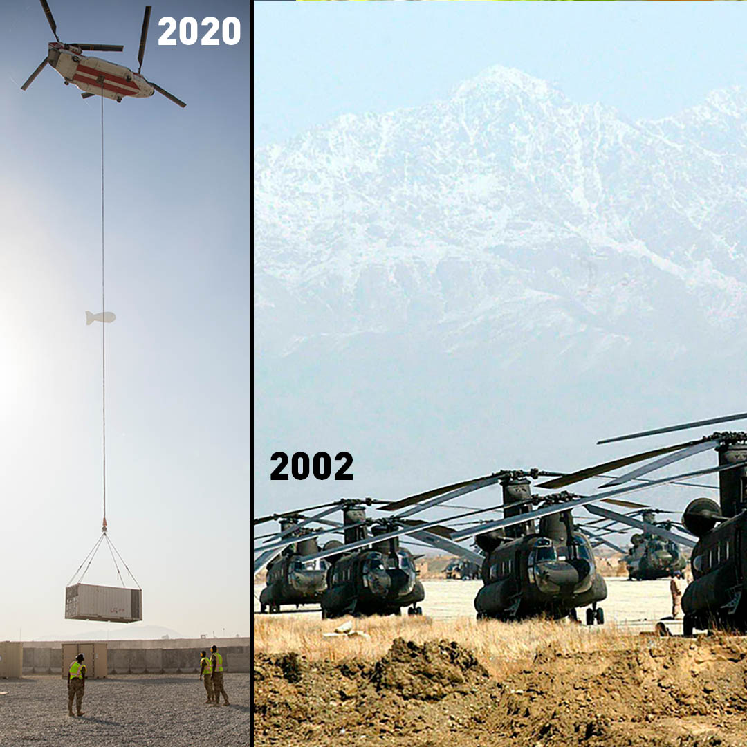 cgtnamerica's tweet image. The U.S. military departed Bagram Airfield in Afghanistan today after a nearly 20-year presence that began on Oct. 7, 2001 a month after the Sept. 11 terror attacks. #Afghanistan #Bagram #USForces #BagramAirfield #Sept11 #Taliban