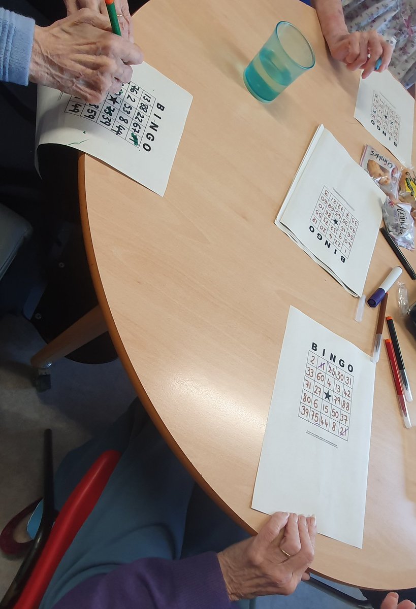 Some patients on Eliot ward enjoyed a game of BINGO in the afternoon - helping pass some time, having fun and winning cake 😀

#PatientExperience #engagewithme <a href="/BeckyFurzer/">Becky Furzer</a> <a href="/SomersetFT/">Somerset NHS Foundation Trust</a>