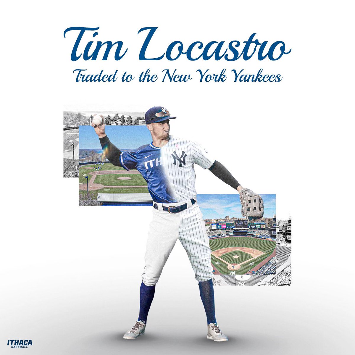 Ithaca Baseball on X: He's Home! Tim Locastro will suit up in jersey #33  for the New York Yankees tonight in Game 1 of the Subway Series against the  Mets! #GoBombers  /