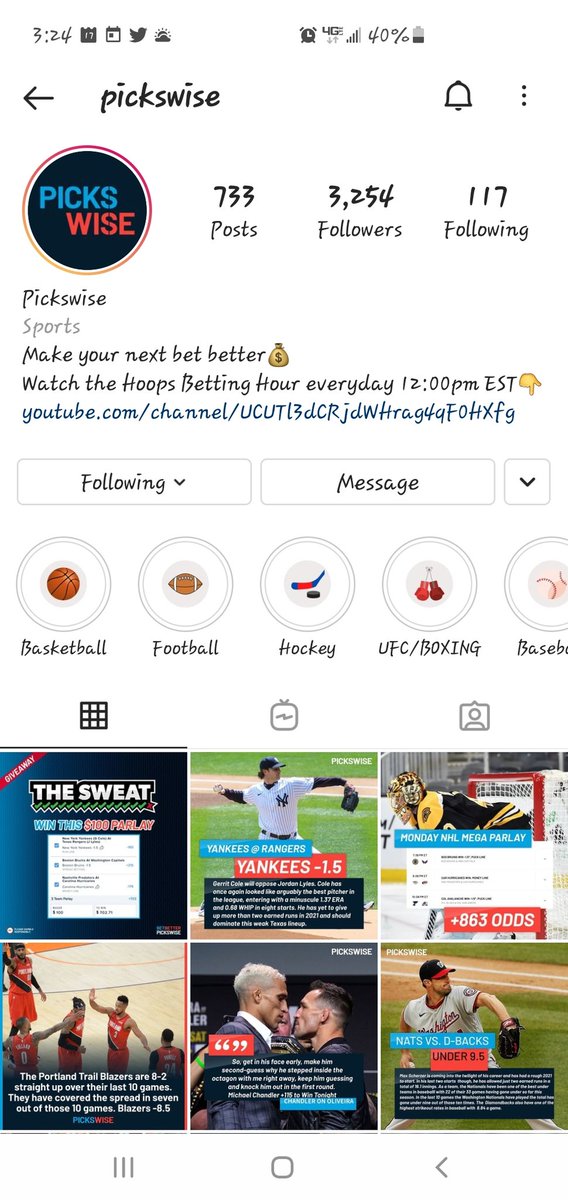 Pickswise on Twitter "🚨 THE SWEAT 511 PARLAY GIVEAWAY 🚨 We will share