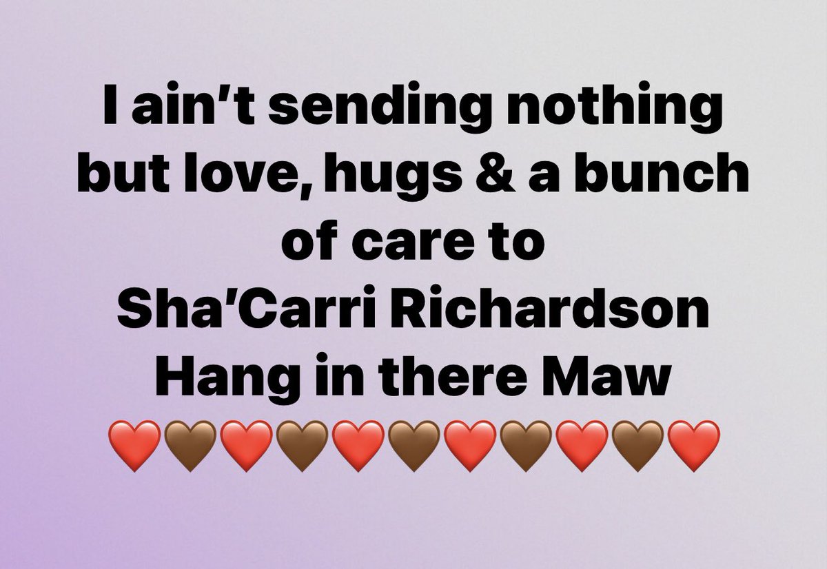 daddyswatch's tweet photo. #ShacarriRichardson #Olympics #love #UnconditionalSupport #BlackTwitter #blackwomenmatter #care #TrackFieldTrials21 #blackexcellence #BlackLove https://t.co/qjq2MzUtQr