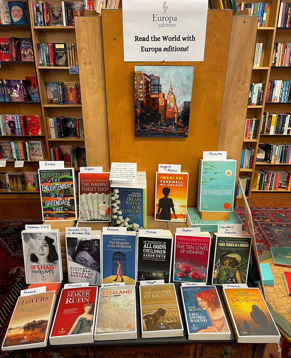 rakestrawbooks's tweet image. Read the world with Europa editions. Be sure to pick up a copy of Susan’s favorite, Fresh Water for Flowers by Valérie Perrin, now in paperback! #welovebooks #stacksofbooks #literatureintranslation #livelocallydanville