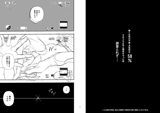 蛸壺中央市場～魚市場で働く人妻の過去～。単行本収録の「母の解体」その4年前、ごく普通の幸せな家族がなぜ崩壊したのか。純粋な普通の少年達が歪んだ性行為により大人の女性、母親という存在に失望したためか?少年達を受け入れる妻に旦那がとった異常な行動が原因か?それとも。。。 