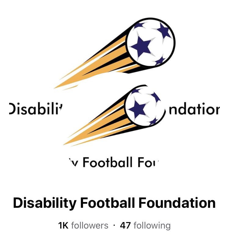 Wow wow wow........ WE HAVE HIT 1k followers on Facebook 

Thank you to everyone who has followed us on our Facebook page 

Let’s carry on spreading awareness of inclusion within disability football.