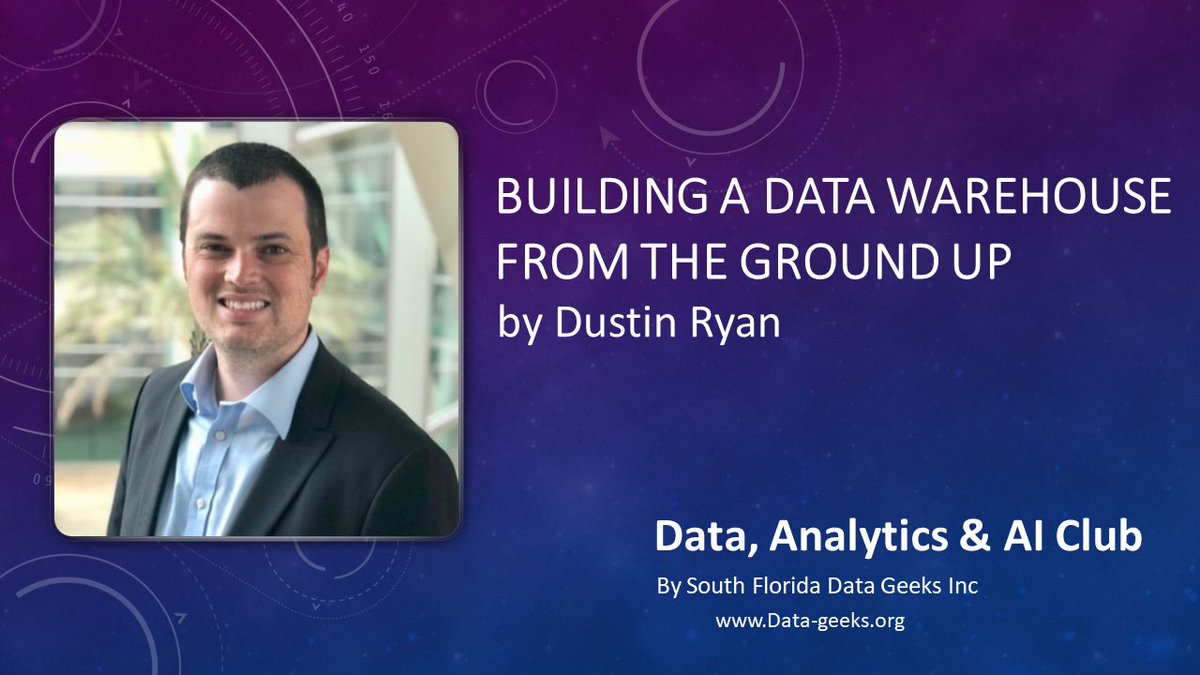 MsDataAI's tweet image. Ready to get started with #DataWarehouse ? Join us Virtual on July 14th "Building a Data Warehouse from the Ground Up by Dustin Ryan (@SQLDusty ) 📢📢
RSVP here&gt;&gt;meetup.com/Data-Analytics…
#BusinessIntelligence #DataAnalytics #DataAnalysis #Analytics #businessanalytics