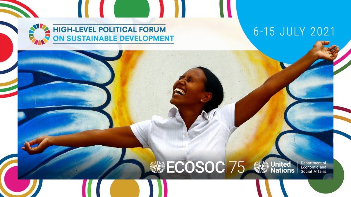 A woman in Timor-Leste poses in front of a graffiti representing the sun on the occasion of the observance of the World Mental Health Day. TEXT: High-level Political Forum on Sustainable Development 6-15 July 2021