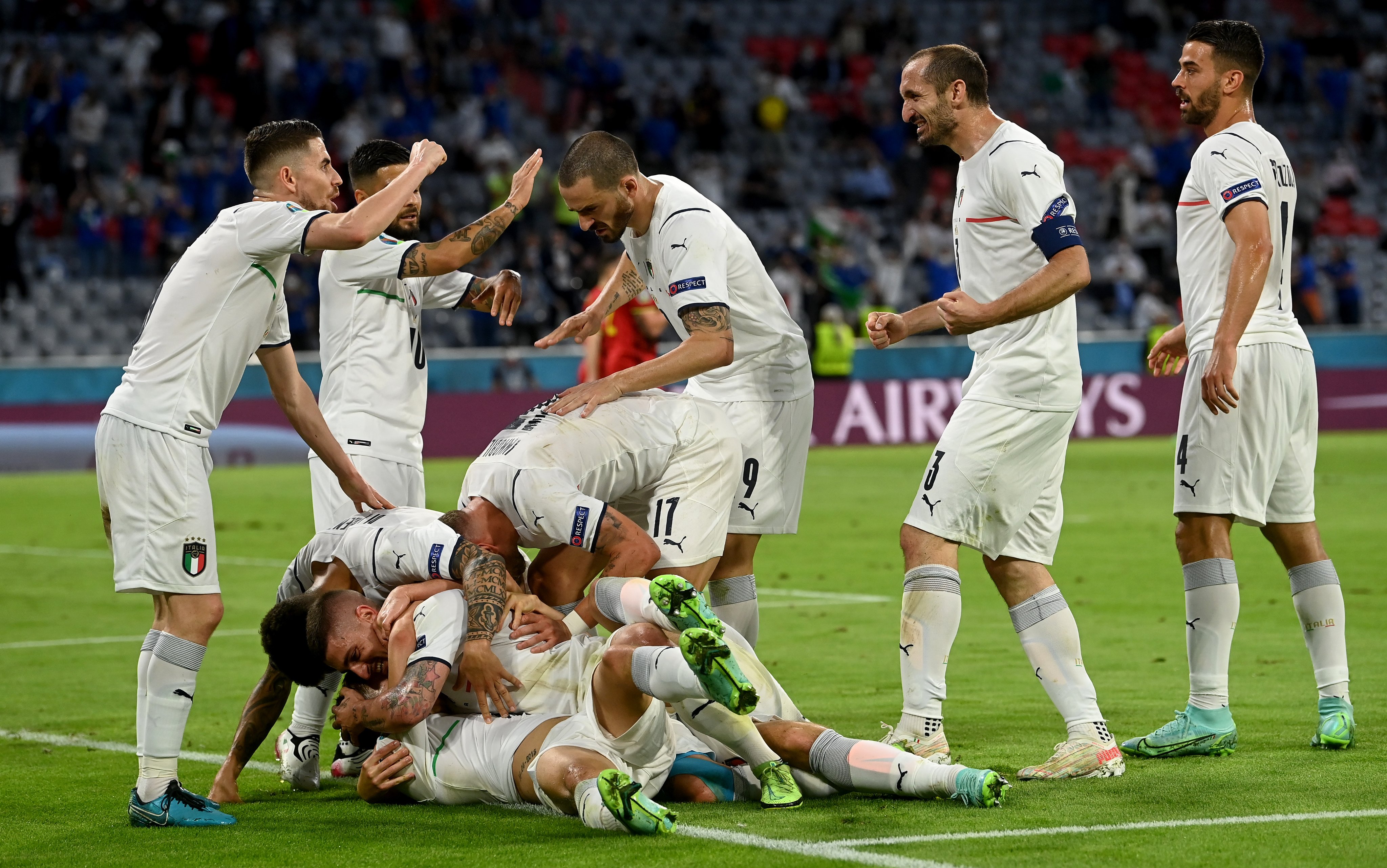 サッカーキング 試合結果 イタリア代表がベスト4進出 バレッラ インシーニェ弾のリード守り切りベルギー撃破 T Co Hnevctrqy7 編集部より ベルギー代表に勝利したイタリア代表は6日 日本時間7日午前4時 準決勝でスペイン代表と