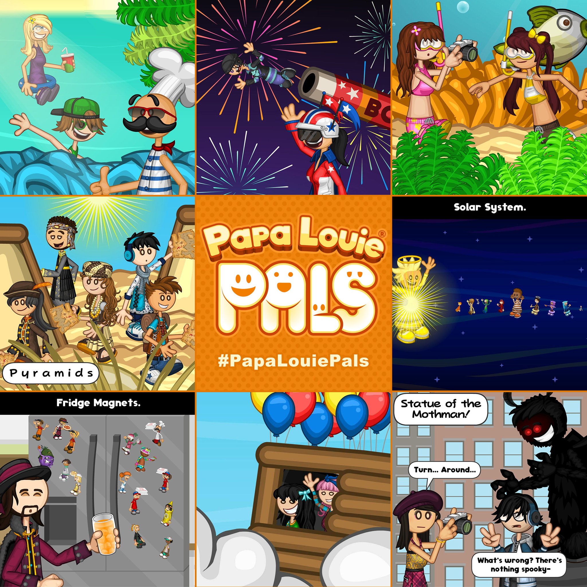 Flipline Studios on X: Papa Louie Pals: Fan Scenes!    / X