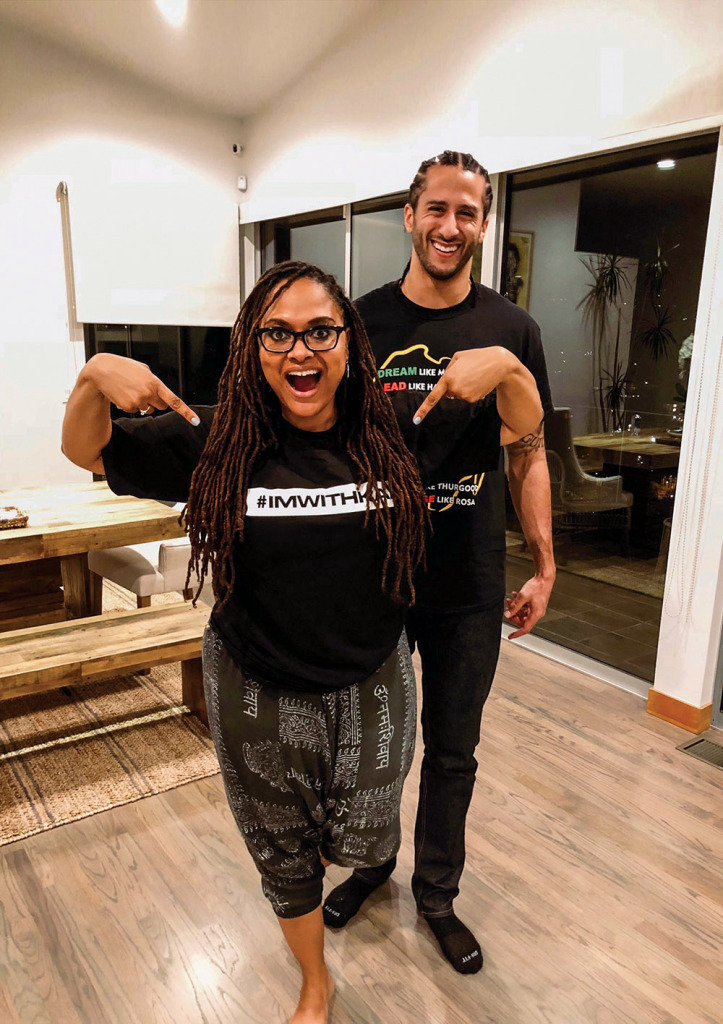 THR's tweet photo. The process for Ava DuVernay and Colin Kaepernick's 'Colin in Black &amp; White' has been very collaborative: “It was eye-to-eye, hand-to-hand, tell me the story let me share with you what I’m thinking...it was a lot of that kind of togetherness" https://t.co/HA1CcVjmGW https://t.co/d2EF2uWQKN