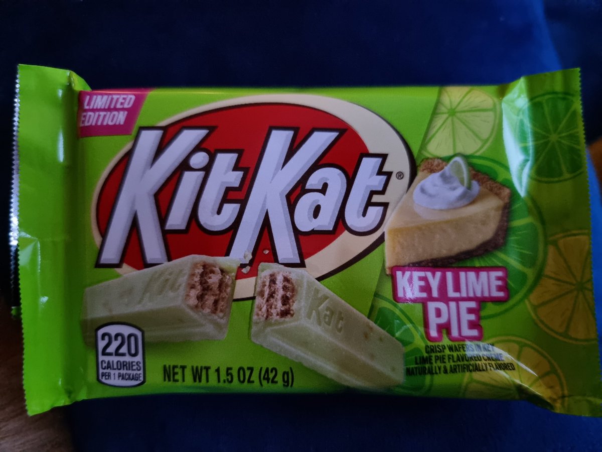 BigPicBelfast's tweet photo. These where yummy, they need to be released in the UK @KITKAT #kitkat #kitkatkeylimepie https://t.co/7tSEzD2icB