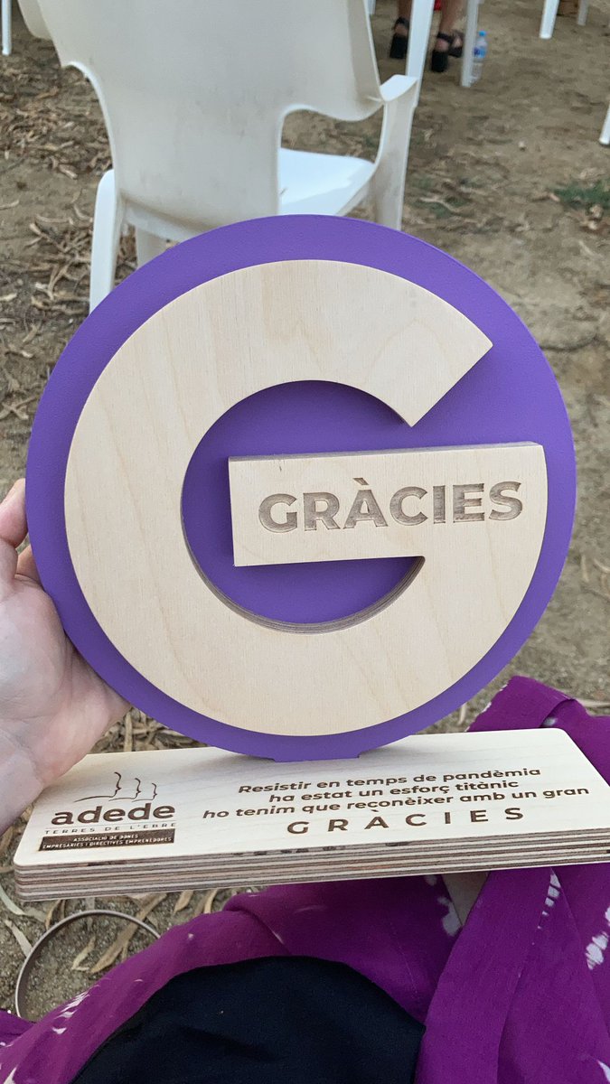 Avui els Premis GRÀCIES de l' <a href="/adedete/">ADEDE</a> han reconegut la feina feta per la FIHRT i la desena d'Associacions i Gremis de Terres de l'Ebre que en formen part. Mai el sector a TTEE havia estat tan unit. Doble motiu d'orgull ‼️ <a href="/pla_s/">Carme Pla S</a> <a href="/llansola1921/">llansola1921</a> <a href="/EPanisello94/">Eva Panisello 🎗</a> <a href="/jordigil67/">Jordi Gil</a> #somfihrt