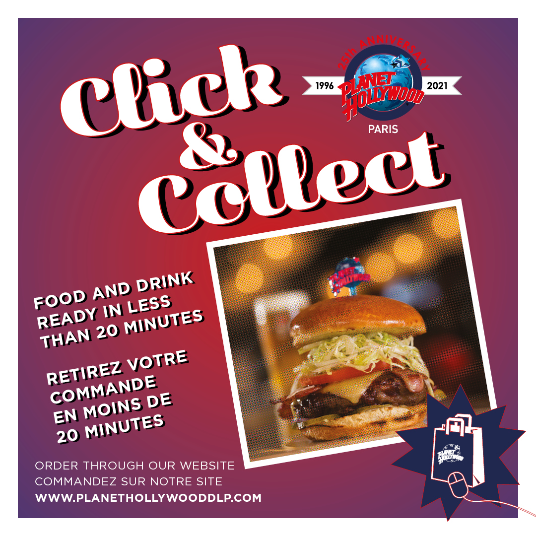 Food and drink ready in less than 20 minutes Retirez votre commande en moins de 20 minute