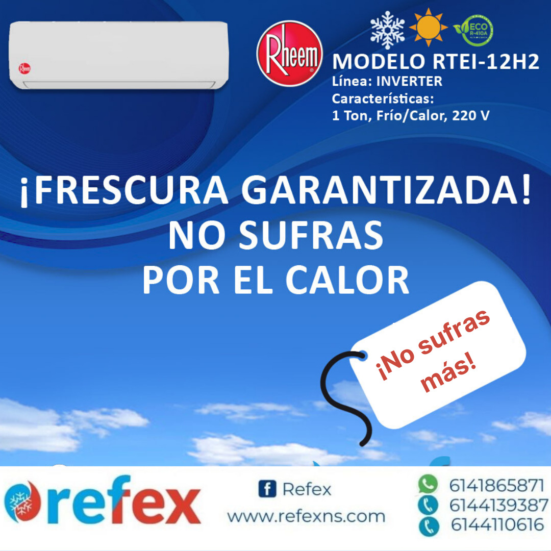 Refex7's tweet image. Basta de sufrir por estos climas #clima #minisplit #refex